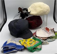 VTG Hats Incl. Real Mink Fur & Feathers, & More