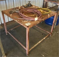 42"x42" Iron Work Table