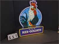 Rex-Goliath Lighted Neon Sign