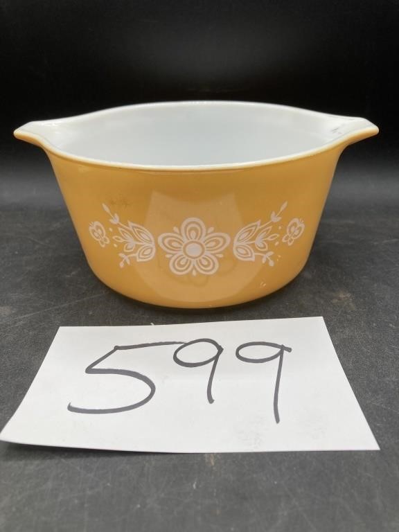 Vintage Pyrex Butterfly Gold 473 See Desc.