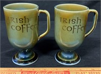 LOVELY WADE IRISH PORCELAIN COFFEE MUGS - NICE