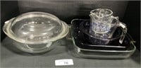 Pyrex Glass Bakeware, Measuring Cups.
