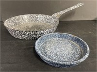 Classic 10.5” enameled Frying Pan, and a 6.5”