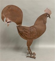 Life-size Folk Art Metal Rooster