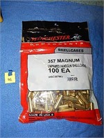357 Mag Unprimed Winchester Brass 100ct