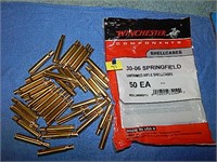 30-06 Springfield Unprimed Winchester Brass 36ct