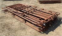 (8) Tube Style Pen Gates, Approx 9ft-16ft