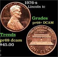 Proof 1976-s Lincoln Cent 1c Grades GEM++ Proof De