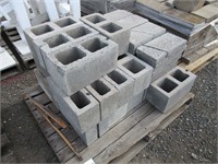 Pallet of Assorted Concrete Blocks & Pavers