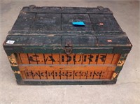 Vintage advertising packing crate