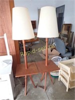 2 End Tables with Lamps (Working)