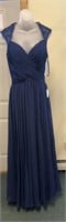 Navy Blue Ed Young Dress Style# 7602 Sz M