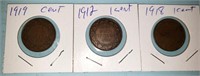 3 Canada large cent King George