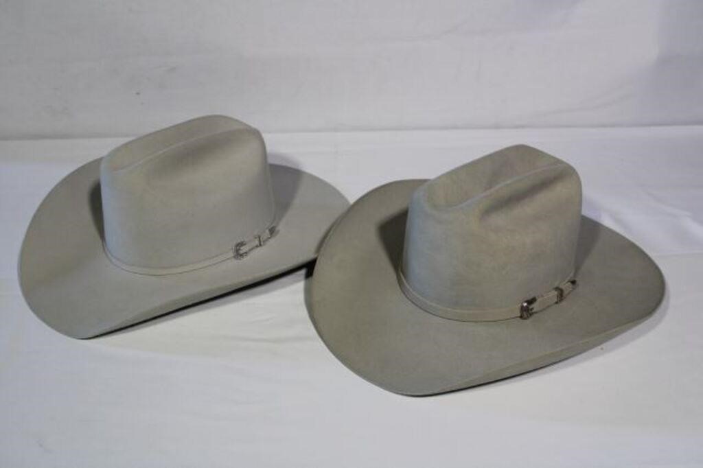 (1) Men's Stetson 6X Size 7-1/4, (1) Men's Texas