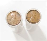 TWO ROLLS WHEAT BACK PENNIES LINCOLN PENNIES