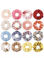 16 Pack Scrunchies Chiffon