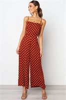 Red Polka Dot Jumpsuit with Pockets Size 2-4