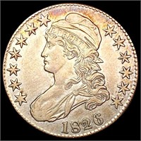 1826 O-119 Capped Bust Half Dollar NEARLY