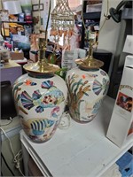Pair of Nautical Ceramic table lamps