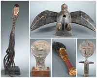 5 African objects. 20th century.