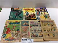 Lot of 7 Vintage Comic Books-Spidey Flintstones