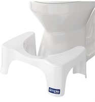 Squatty Potty Simple Toilet Stool, White, 7"