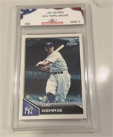 2011 Topps Lineage #50 Lou Gehrig Card