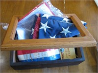 11.5"x 8.5"x 3.5" Wood Box W/ Tom Sawyer Military