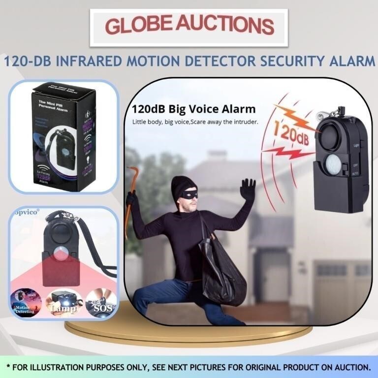 120-DB INFRARED SECURITY ALARM (MOTION DETECTOR)