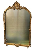 Metallic Gold Tone Wall Mirror