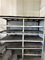 Heavy duty steel shelf, homemade