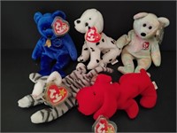 Five Beanie Babies, Prance, Rescue, Fdny