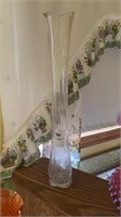 Clear Glass Swung Vase