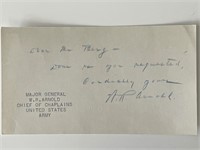Army General W.R. Arnold signed cover