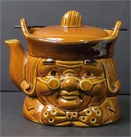 Vtg Ben Franklin Figural Ceramic Tea Pot