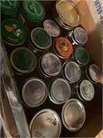 24 canning  jars and a box of baby food jars