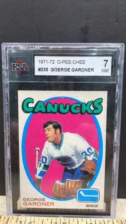 Graded (7) 1971-72 O-Pee-Chee George Gardner Card