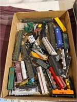 Flat of N gauge, train cars, and engines