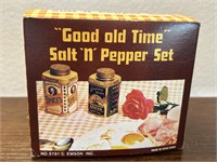 "Good Old Time" Salt n Pepper Set - orig. box