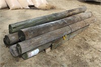 (10) Round Wood Poles, Approx 10ft-11ft