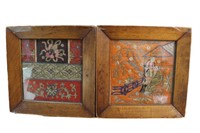Two Framed Chinese Silk
