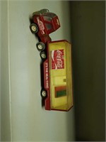 Vintage metal coca cola toy truck