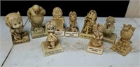 Group of 9 collectable award statues