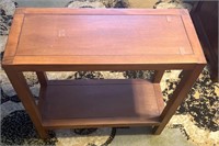 wooden side table 24x10x23