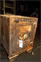 Antique Railroad Safe with Combination 23x23x33 /