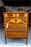 4 Drawer Mixed Wood Dresser (Matches Lot #249)