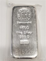 RA- 1 Kilo Fine Silver, Switzerland
