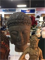 Large carved Buddha head