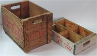 Vintage Coca Cola & 7 Up Crates
