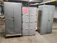 (2) 2-Door Storage Cabinets